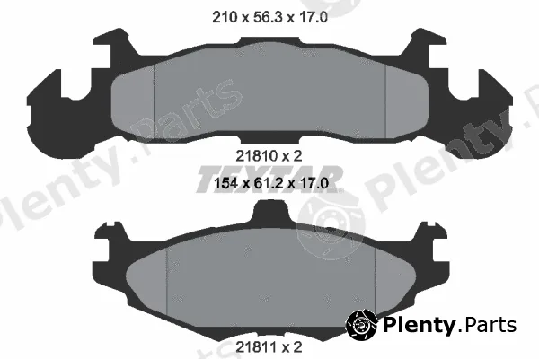 Textar 2181001 — Brake Pad Set, disc brake