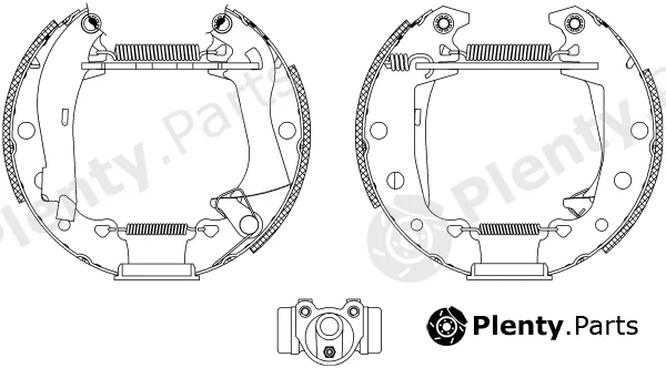 Textar 84024101 — Brake Shoe Set Shoe Kit Pro