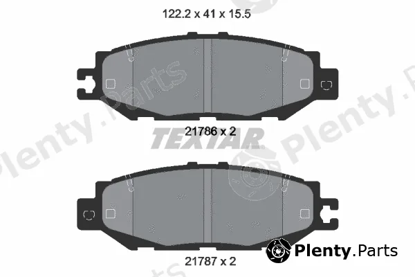 Textar 2178601 — Brake Pad Set, disc brake