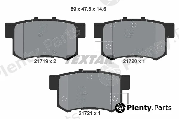 Textar 2171901 — Brake Pad Set, disc brake Q+