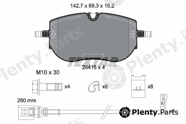 Textar 2641601 — Brake Pad Set, disc brake Q+
