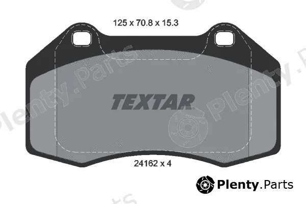 Textar 2416201 — Brake Pad Set, disc brake Q+