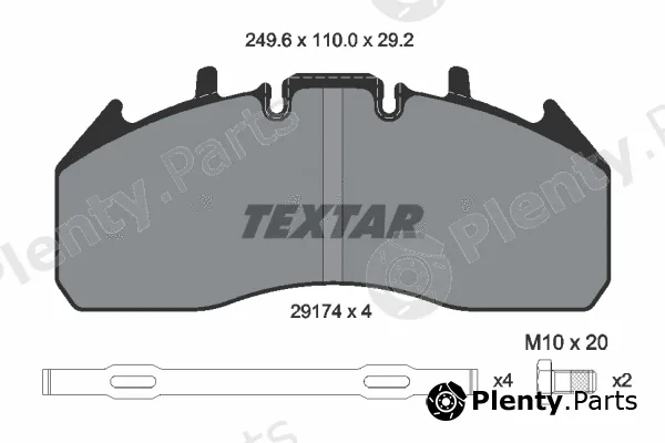 Textar 2917402 — Brake Pad Set, disc brake
