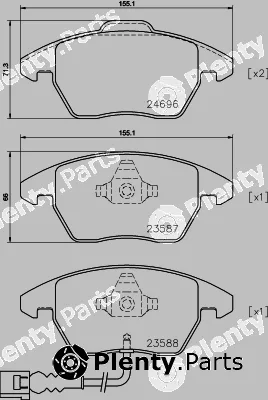 Textar 2469605 — Brake Pad Set, disc brake
