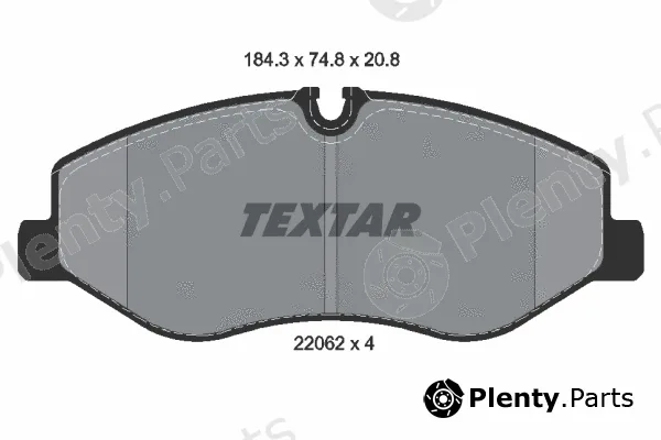 Textar 2206201 — Brake Pad Set, disc brake Q+