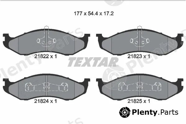 Textar 2182202 — Brake Pad Set, disc brake