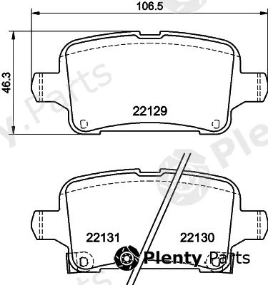Textar 2212905 — Brake Pad Set, disc brake Q+