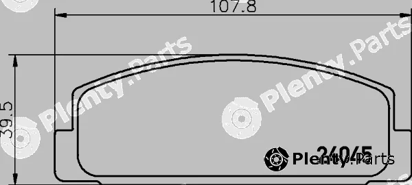 Textar 2404505 — Brake Pad Set, disc brake