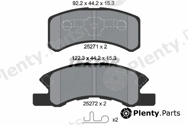 Textar 2527101 — Brake Pad Set, disc brake