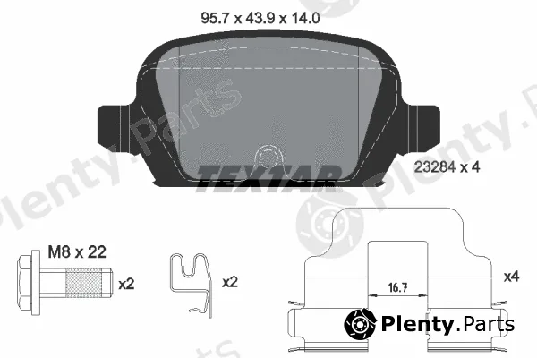 Textar 2328404 — Brake Pad Set, disc brake