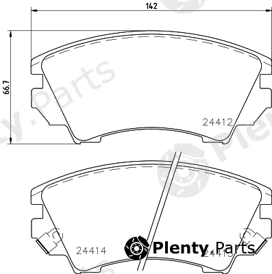 Textar 2441205 — Brake Pad Set, disc brake