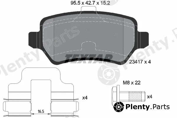 Textar 2341781 — Brake Pad Set, disc brake epad