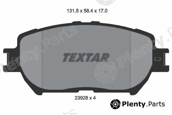 Textar 2392801 — Brake Pad Set, disc brake