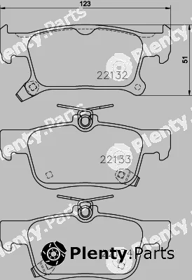 Textar 2213201 — Brake Pad Set, disc brake