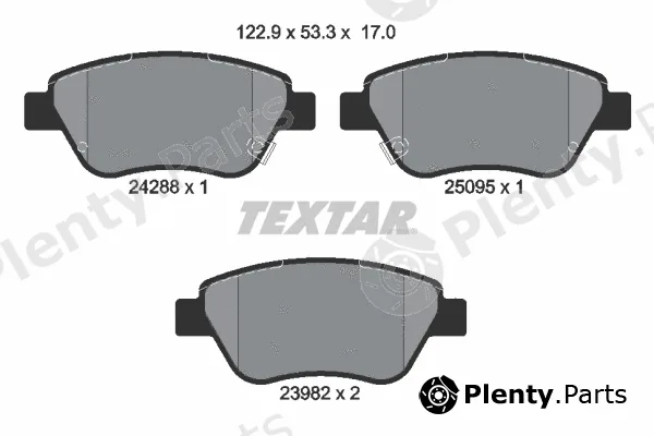 Textar 2428801 — Brake Pad Set, disc brake