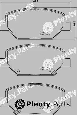 Textar 2213801 — Brake Pad Set, disc brake