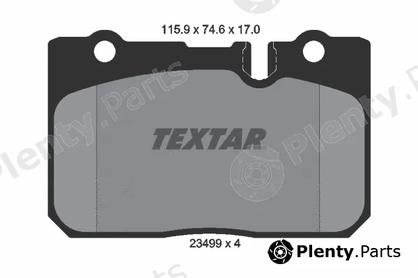 Textar 2349901 — Brake Pad Set, disc brake