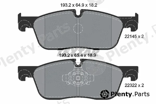 Textar 2214501 — Brake Pad Set, disc brake Q+