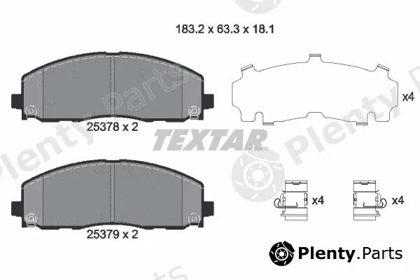 Textar 2537801 — Brake Pad Set, disc brake