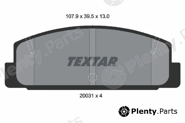 Textar 2003101 — Brake Pad Set, disc brake