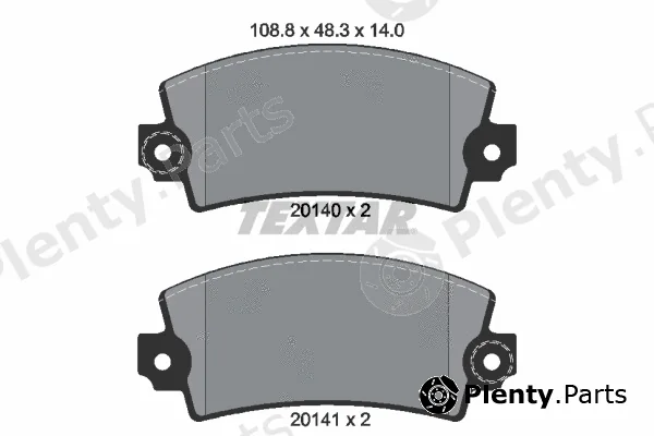 Textar 2014003 — Brake Pad Set, disc brake