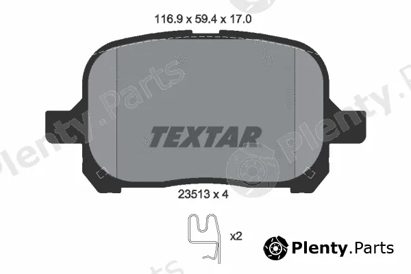 Textar 2351302 — Brake Pad Set, disc brake