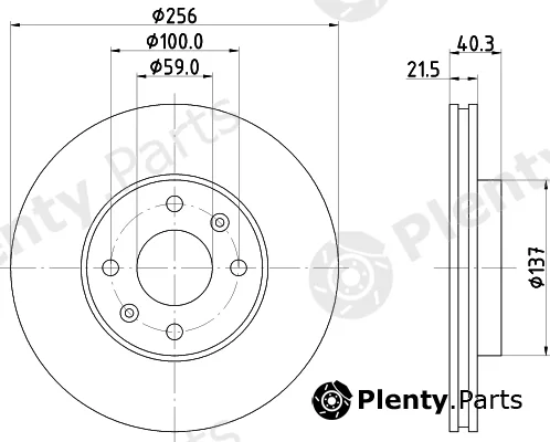 Textar 92328203 — Brake Disc PRO