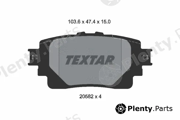 Textar 2058201 — Brake Pad Set, disc brake