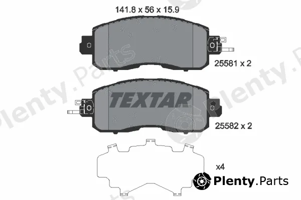 Textar 2558101 — Brake Pad Set, disc brake