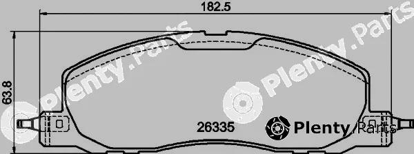 Textar 2633501 — Brake Pad Set, disc brake