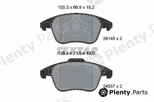 Textar 2614501 — Brake Pad Set, disc brake