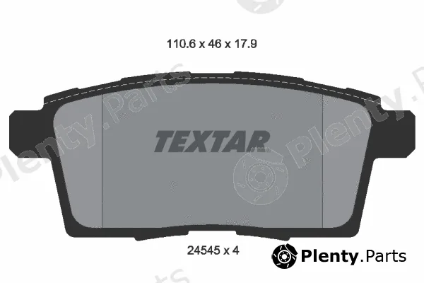 Textar 2454501 — Brake Pad Set, disc brake