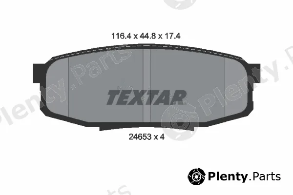 Textar 2465301 — Brake Pad Set, disc brake