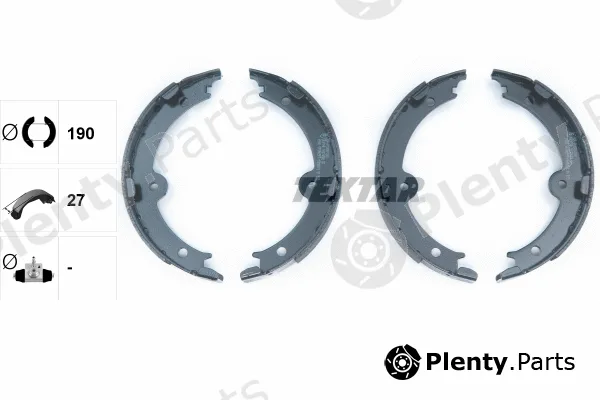 Textar 91074000 — Brake Shoe Set, parking brake