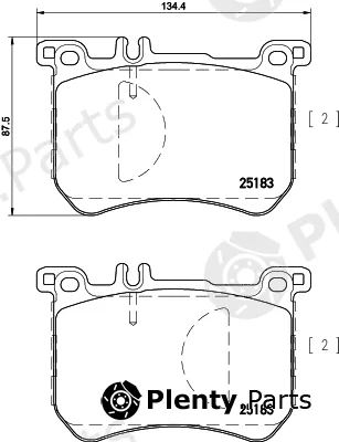 Textar 2518303 — Brake Pad Set, disc brake