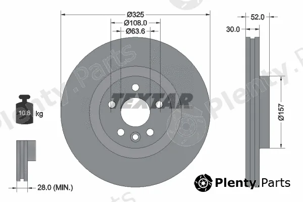 Textar 92278603 — Brake Disc PRO