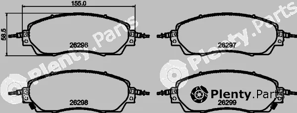 Textar 2629601 — Brake Pad Set, disc brake