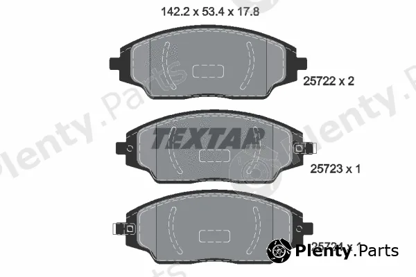 Textar 2572201 — Brake Pad Set, disc brake