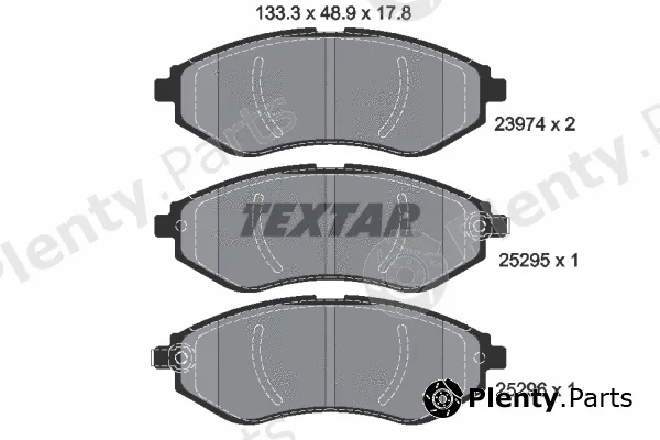 Textar 2397406 — Brake Pad Set, disc brake Q+