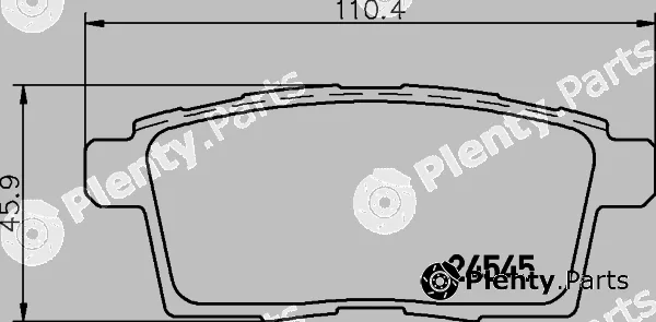 Textar 2454504 — Brake Pad Set, disc brake