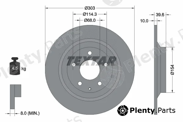 Textar 92242703 — Brake Disc PRO