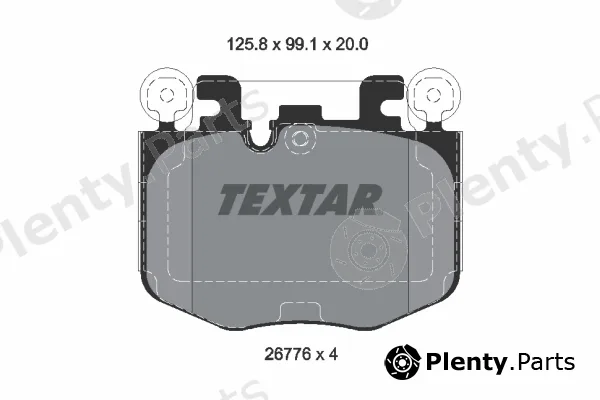Textar 2677601 — Brake Pad Set, disc brake Q+