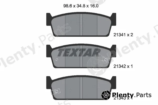 Textar 2134101 — Brake Pad Set, disc brake