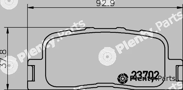 Textar 2370204 — Brake Pad Set, disc brake