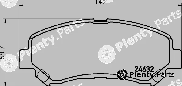 Textar 2463203 — Brake Pad Set, disc brake