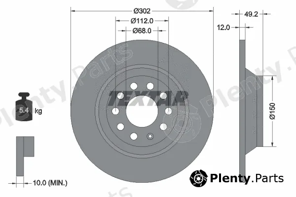 Textar 92132500 — Brake Disc