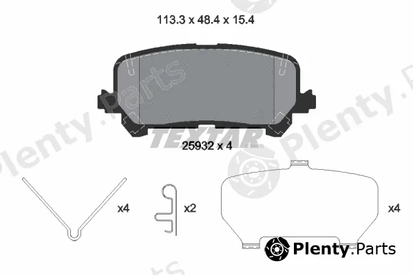 Textar 2593201 — Brake Pad Set, disc brake