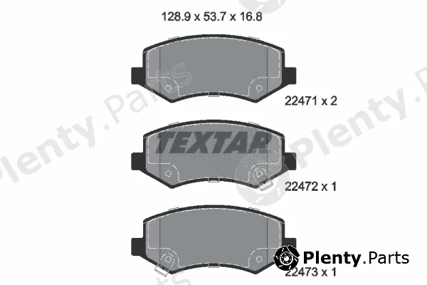 Textar 2247101 — Brake Pad Set, disc brake