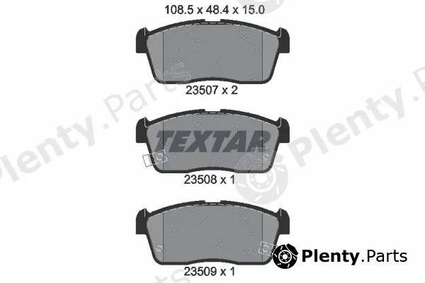 Textar 2350701 — Brake Pad Set, disc brake