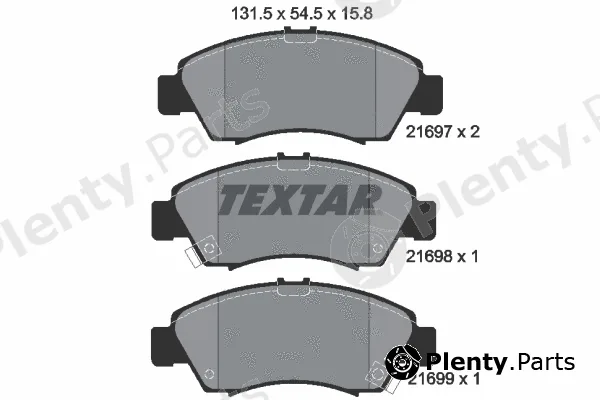 Textar 2169701 — Brake Pad Set, disc brake